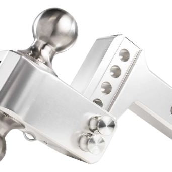 BulletProof Hitches 2.0 Aluminum Medium Duty 2-Inch Drop Rise Hitch with Stainless Dual Ball — image 5