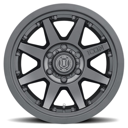 ICON Alloys Rebound Pro 17x8.5 5x5.5 0mm Satin Black Wheel — image 5