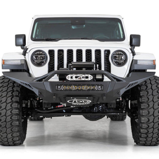 Addictive Desert Designs Stealth Fighter Front License Plate Bracket for Jeep Wrangler JK, JL and Gladiator JT — image 1