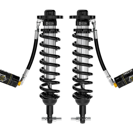 ICON V.S. 2.5 Series Front Coilovers with Remote Reservoir and CDCV for 2021-2026 Ford F-150 4WD and Tremor, Pair — image 1