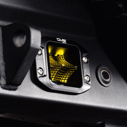 DV8 Offroad Elite Series 3-Inch Amber Flush Mount LED Pod Light — image 2