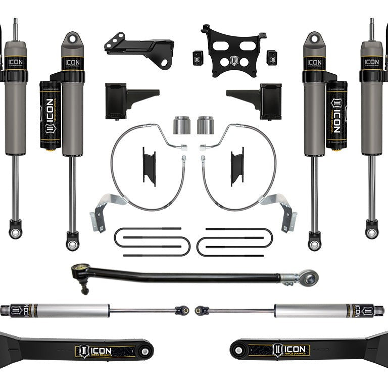 ICON Stage 4 Suspension System with Radius Arms for 2023-2026 Ford F-250/F-350 Super Duty 4WD Diesel 4.5-Inch Lift — image 1