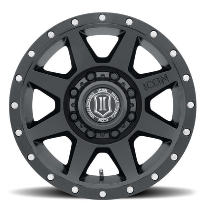 ICON Alloys Rebound HD 18x9 8x180 +12mm Satin Black Wheel — image 2