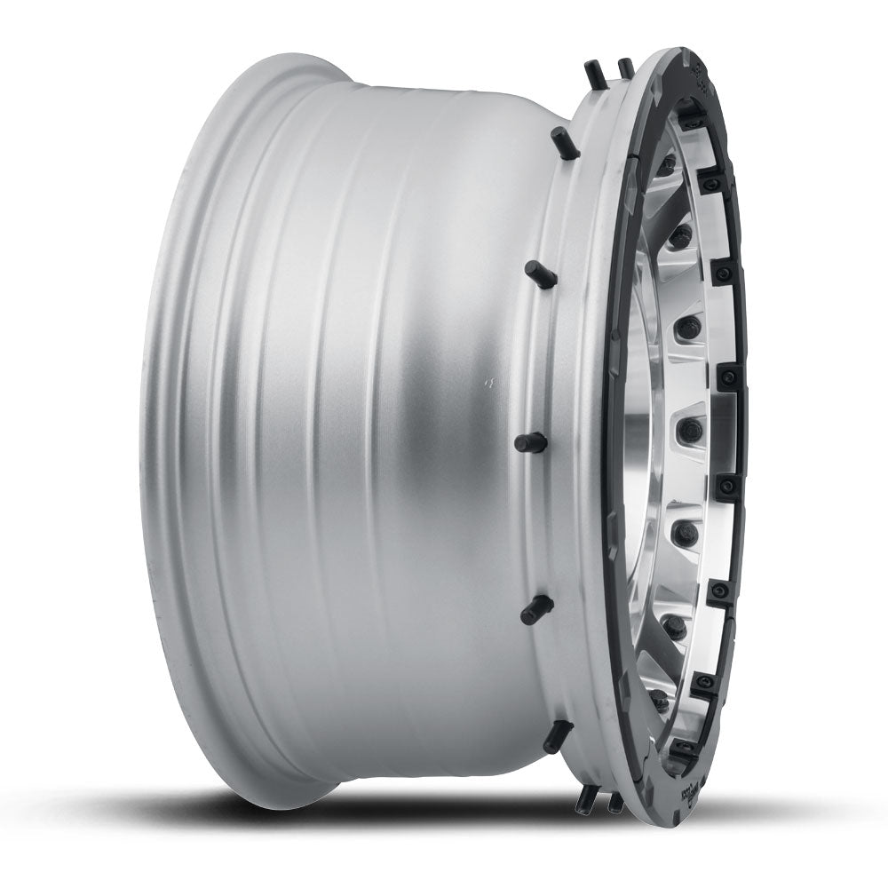ICON Alloys Hammer PRO 17x8.5 6x5.5 0mm Silver Machined Wheel — image 5