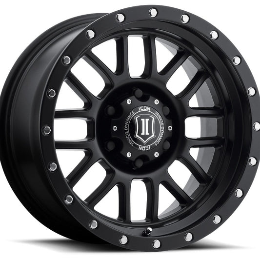 ICON Alloys Alpha 17x8.5 5x5 0mm Satin Black Wheel — image 1