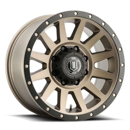ICON Alloys Compression HD 18x9 8x180 +12mm Bronze Wheel — image 1