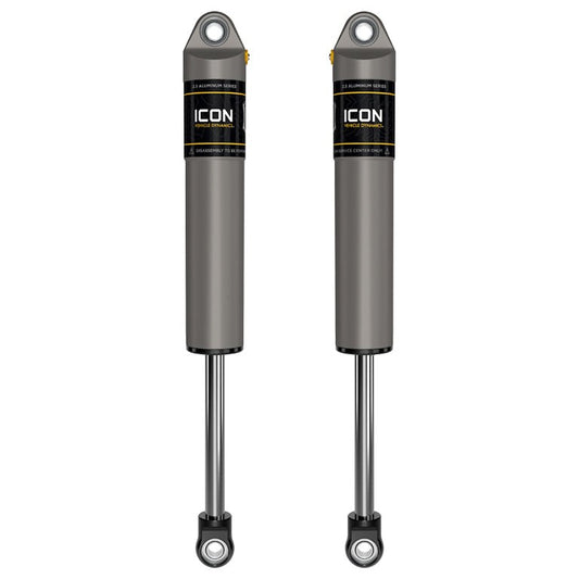 ICON V.S. 2.5 Aluminum Series Rear Shocks Internal Reservoir for 1999-2026 Ford Super Duty 0-3" Lift — image 1
