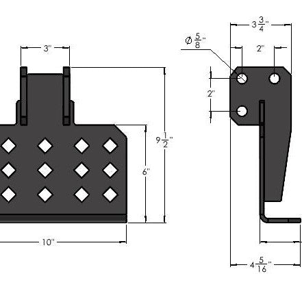BulletProof Hitches Folding Step Hitch Attachment — image 1