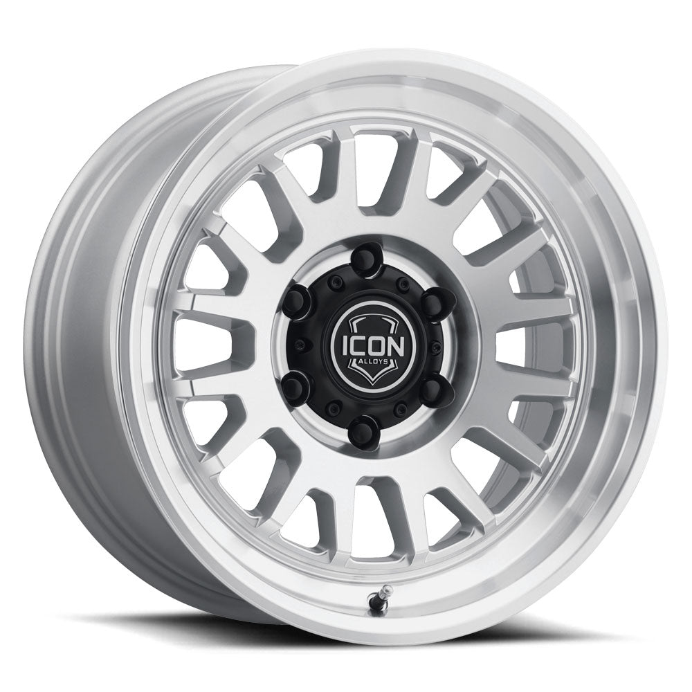 ICON Alloys Anza 17x8.5 6x135 +6mm Silver Machined Wheel — image 1