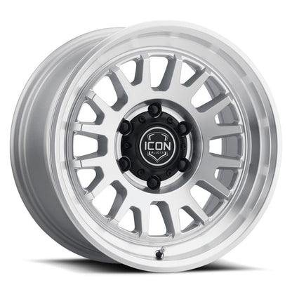 ICON Alloys Anza 17x8.5 6x135 +6mm Silver Machined Wheel — image 1