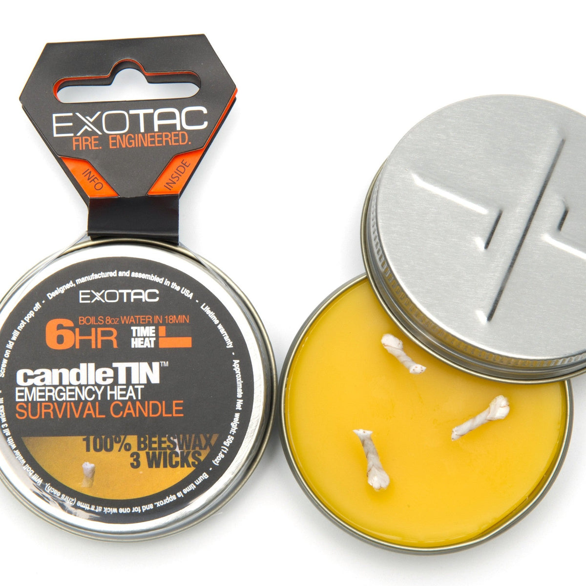 Exotac candleTIN 100% Beeswax Candle — image 2