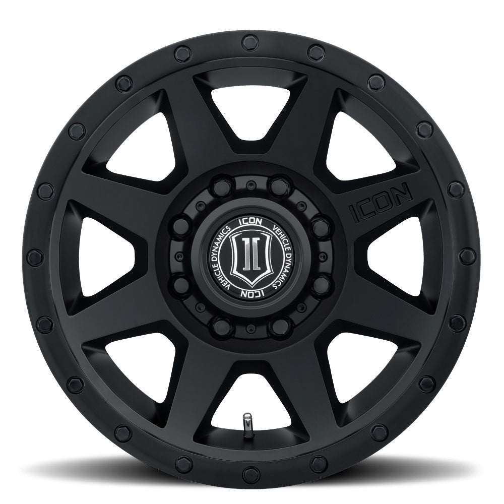 ICON Alloys Rebound HD 17x8.5 8x170 +6mm Double Black Wheel — image 2