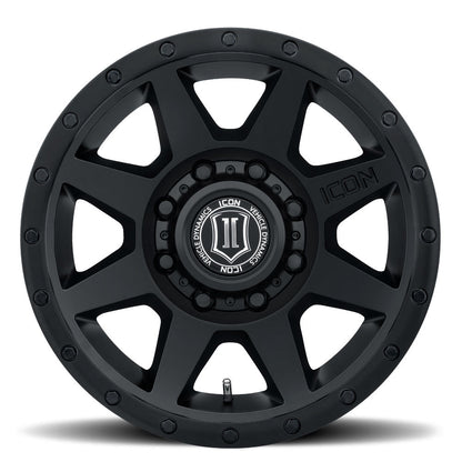 ICON Alloys Rebound HD 17x8.5 8x170 +6mm Double Black Wheel — image 2