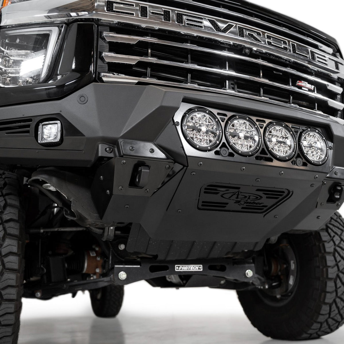 chevy 2500 front bumper rigid lights