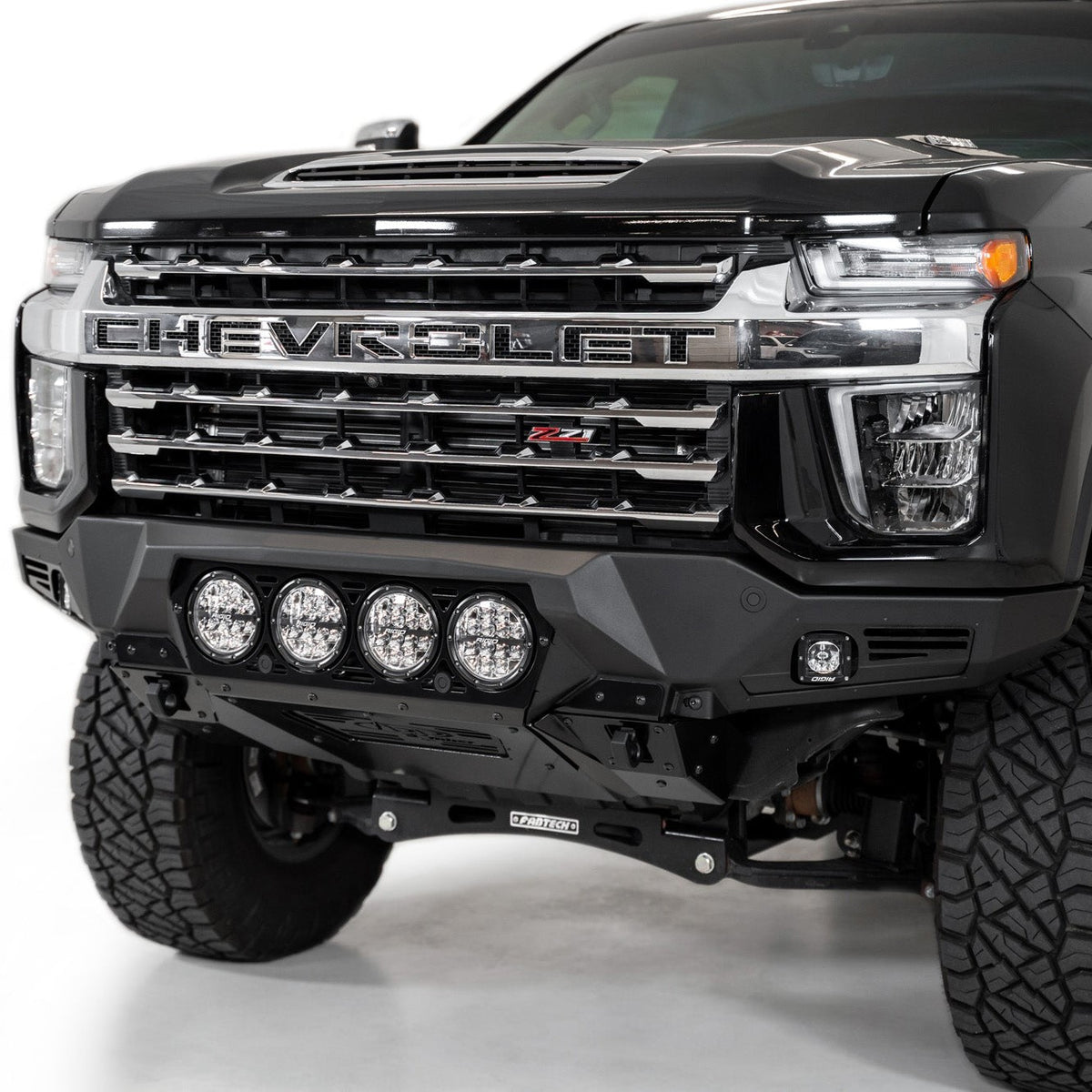 chevy 2500 hd front bumper rigid lights