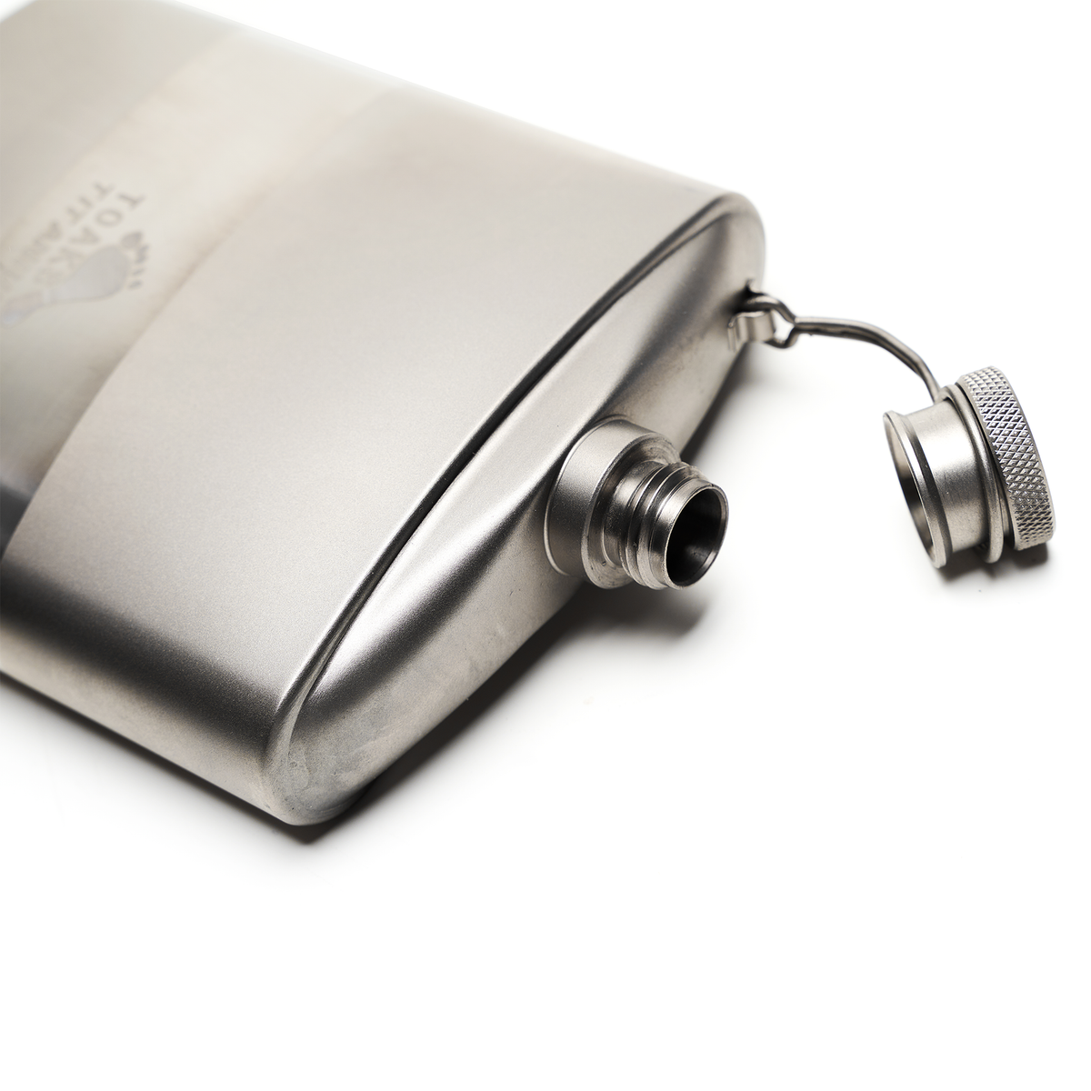 TOAKS Titanium Flat Flask Set with Shot Glasses and Funnel — image 4