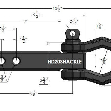 BulletProof Hitches 2-Inch Heavy Duty Receiver Shackle — image 4