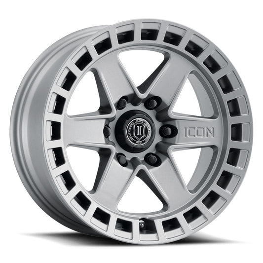 ICON Alloys Raider 17x8.5 6x120 0mm Titanium Wheel — image 1