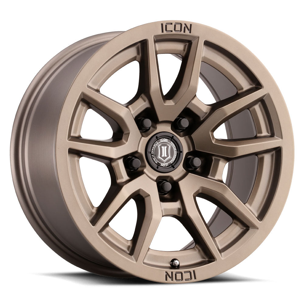ICON Alloys Vector 5 17x8.5 5x150 +25mm Bronze Wheel — image 1