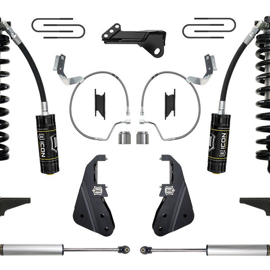 ICON Vehicle Dynamics 2023-2026 Ford F-250/F-350 Super Duty 4WD 4-5.5" Lift Stage 1 Coilover Conversion System — image 1