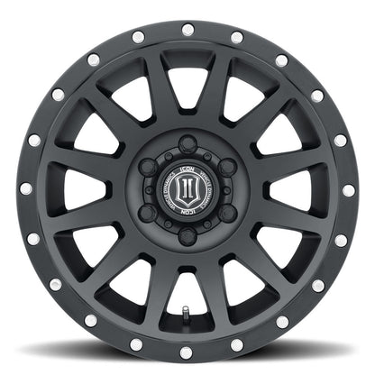 ICON Alloys Compression 18x9 6x135 +6mm Satin Black Wheel — image 2