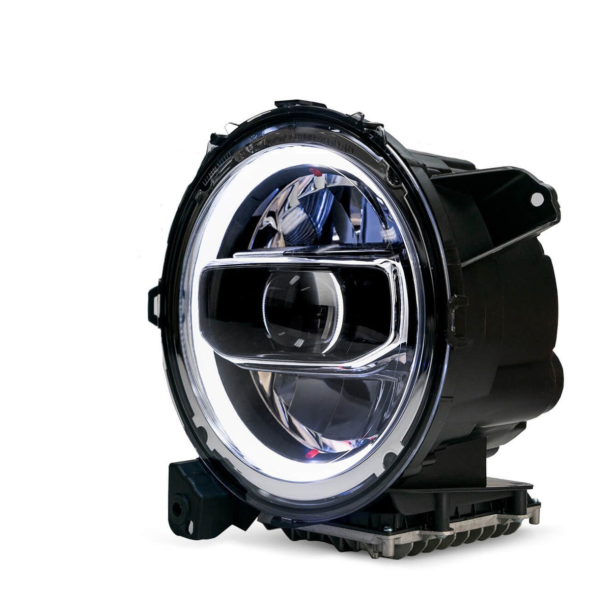 DV8 Offroad LED Headlights for Jeep Wrangler JL and Gladiator JT, Chrome — image 1