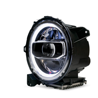 DV8 Offroad LED Headlights for Jeep Wrangler JL and Gladiator JT, Chrome — image 1