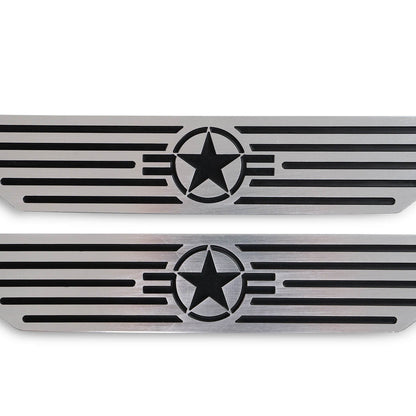 DV8 Offroad Rear Sill Plates Star Logo for Jeep Wrangler JL and Gladiator JT — image 3