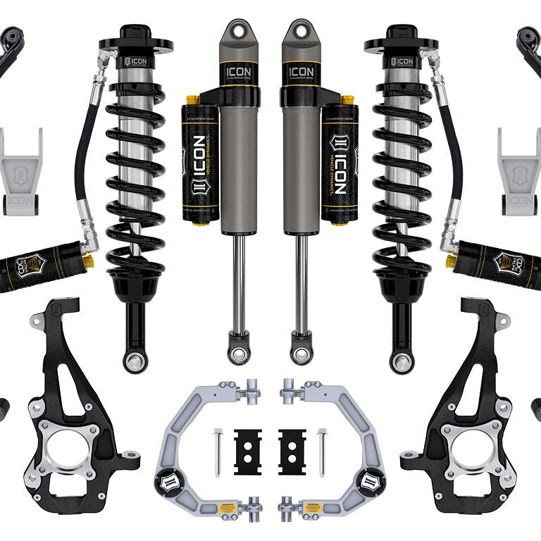 ICON Vehicle Dynamics 2021-2026 Ford F-150 4WD Stage 4 Suspension System Billet CDCV with Leaf Packs — image 1