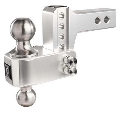 BulletProof Hitches 2.0 Aluminum Medium Duty 2-Inch Drop Rise Hitch with Stainless Dual Ball — image 1