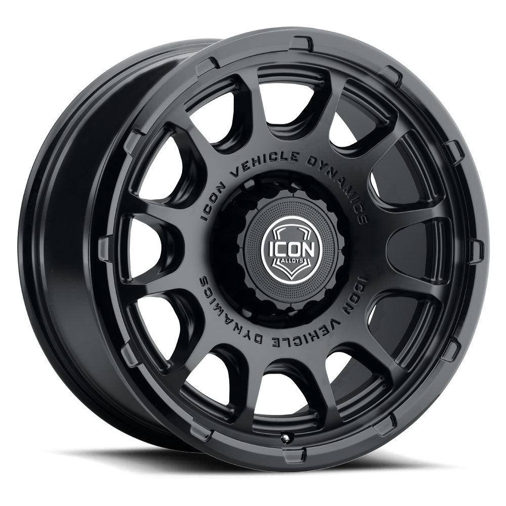 ICON Alloys Rancho 20x9 8x180 +12mm Double Black Wheel — image 1
