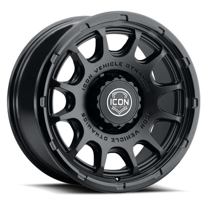 ICON Alloys Rancho 20x9 8x180 +12mm Double Black Wheel — image 1