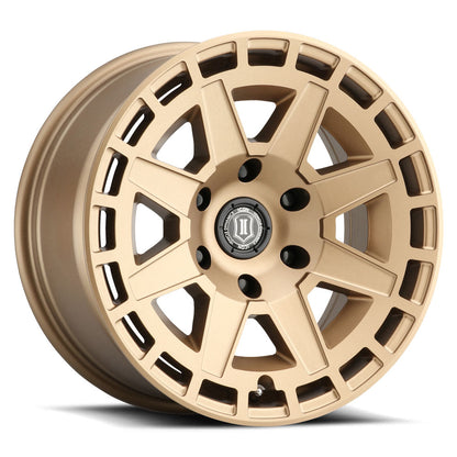 ICON Alloys Compass 17x8.5 6x135 +6mm Satin Brass Wheel — image 1