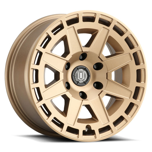 ICON Alloys Compass 17x8.5 6x135 +6mm Satin Brass Wheel — image 1