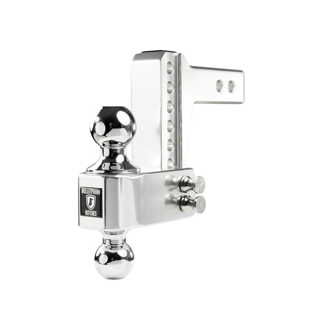BulletProof Hitches 2" Aluminum Medium Duty 4" Drop Rise Hitch — image 1