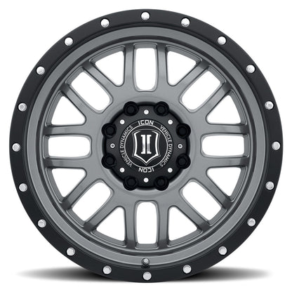 ICON Alloys Alpha 20x9 5x150 +16mm Gun Metal Wheel — image 2