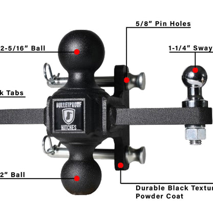BulletProof Hitches Heavy/Extreme Duty Sway Control Dual Ball Mount — image 4