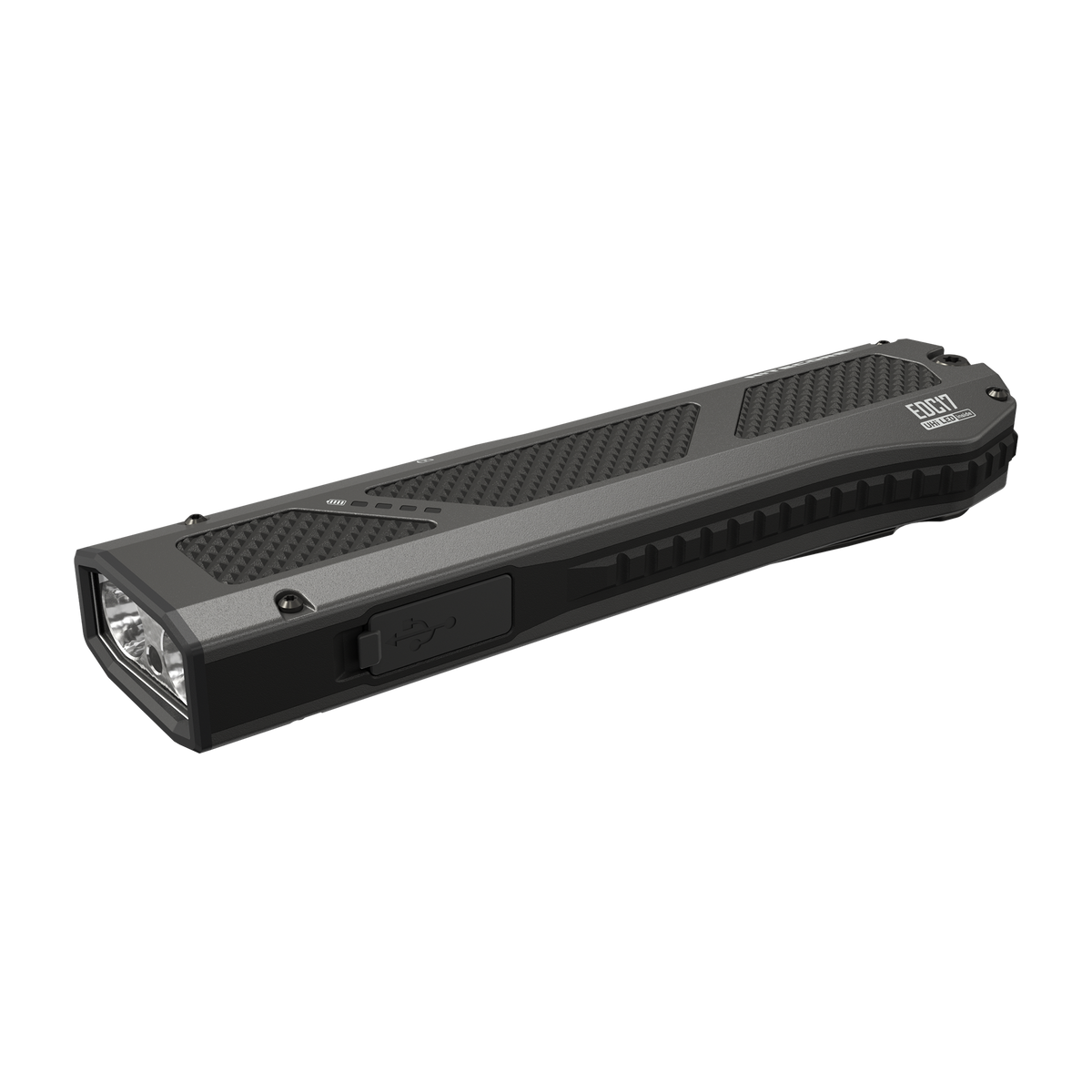 Nitecore EDC17 1500 Lumen Rechargeable EDC Flat Flashlight with White LED, UV, and Green Laser