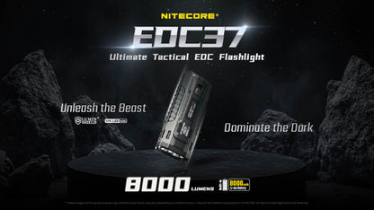 Nitecore EDC37 8000 Lumen USB-C Rechargeable Flat EDC Flashlight