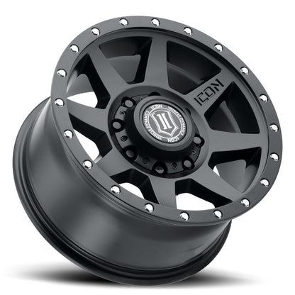 ICON Alloys Rebound HD 18x9 8x180 +12mm Satin Black Wheel — image 3
