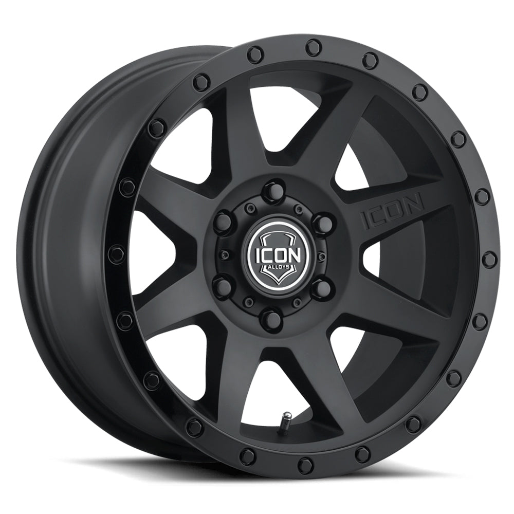 ICON Alloys Rebound 20x9 6x5.5 0mm Double Black Wheel — image 1