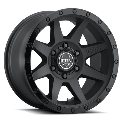 ICON Alloys Rebound 20x9 6x5.5 0mm Double Black Wheel — image 1