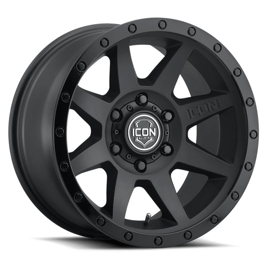 ICON Alloys Rebound 20x9 6x5.5 0mm Double Black Wheel — image 1
