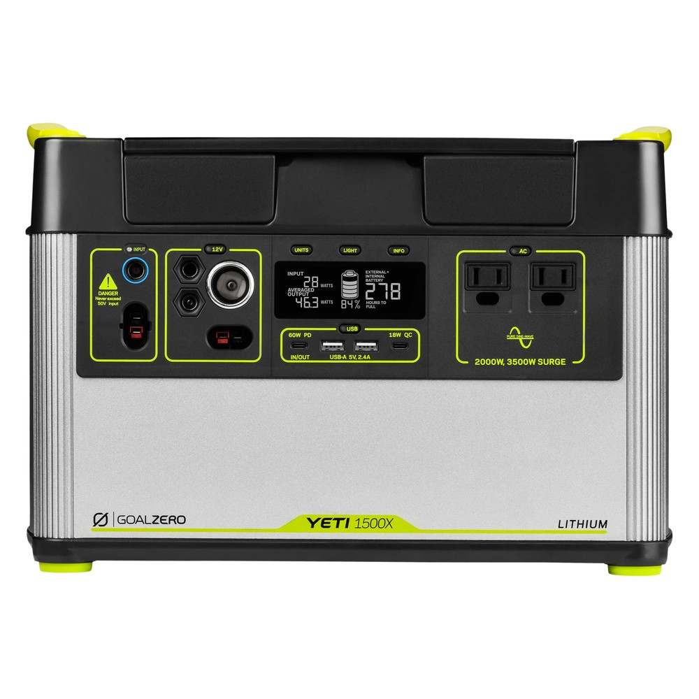 Goal Zero Yeti 1500X Power Station with Boulder 100 Briefcase Solar Panel Kit — image 7