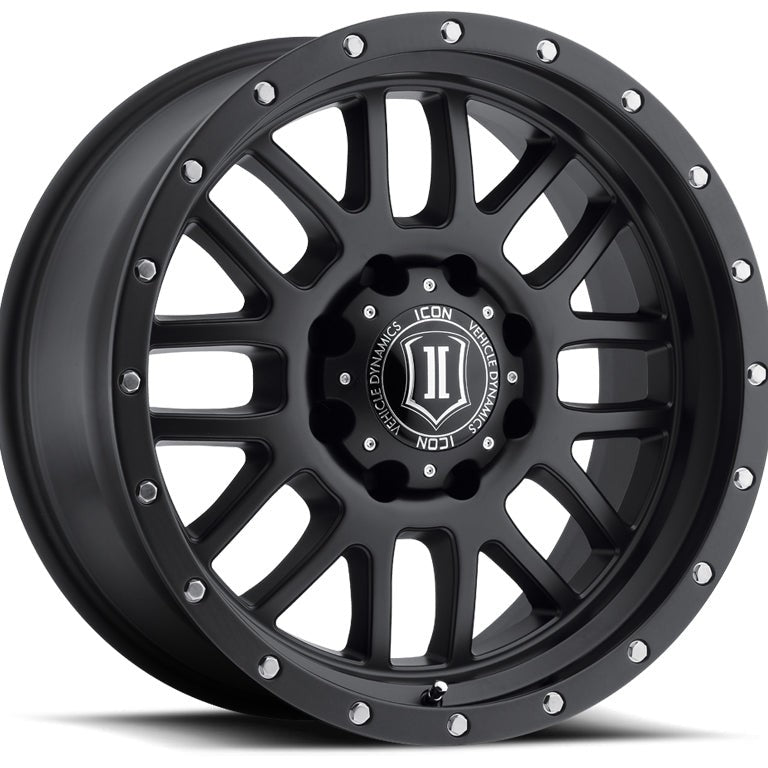 ICON Alloys Alpha 20x9 8x180 +12mm Satin Black Wheel — image 1