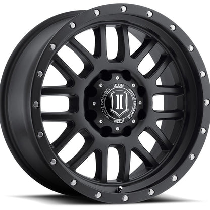 ICON Alloys Alpha 20x9 8x180 +12mm Satin Black Wheel — image 1
