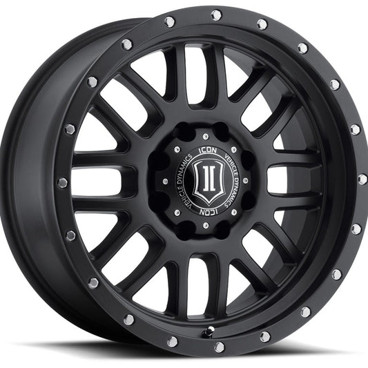 ICON Alloys Alpha 20x9 8x180 +12mm Satin Black Wheel — image 1