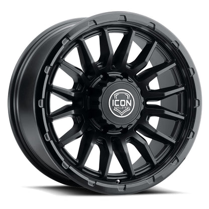 ICON Alloys Cajon 20x9 8x180 +12mm Double Black Wheel — image 1