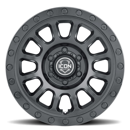 ICON Alloys Hulse 17x8.5 6x5.5 +25mm Double Black Wheel — image 2