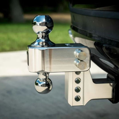 BulletProof Hitches 2.0 Aluminum Medium Duty 2-Inch Drop Rise Hitch with Stainless Dual Ball — image 3
